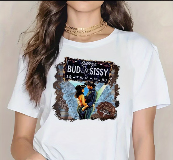 Bud and Sissy Urban Cowboy DTF Print