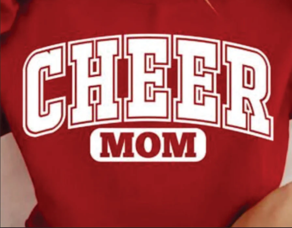 White Cheer Mom Print