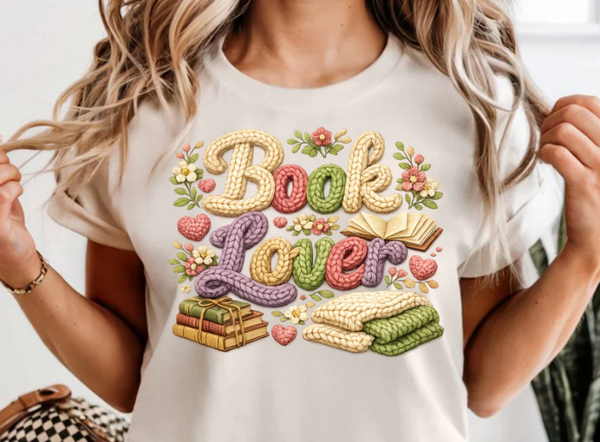Faux Yarn Book Lover Print