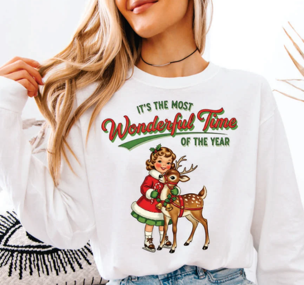 Vintage It's The Most Wonderful Time of The Year DTF Transfer Print