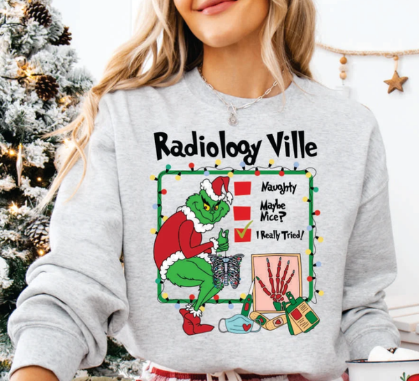 Grinch Radiology Ville DTF Transfer Print