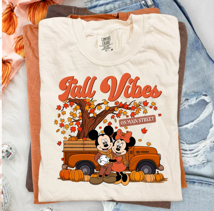 Mickey & Minnie Fall Vibes DTF **PRINT ONLY**