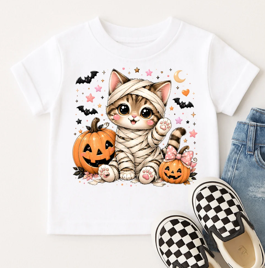 Halloween Cat DTF **PRINT ONLY**  Toddler/Youth