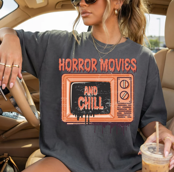 Horror Movies and Chill DTF **PRINT ONLY**