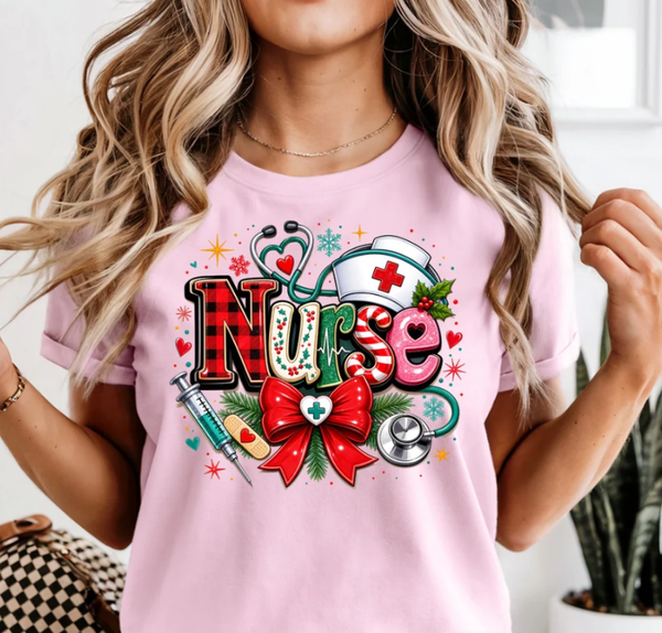 Christmas Nurse DTF **PRINT ONLY**