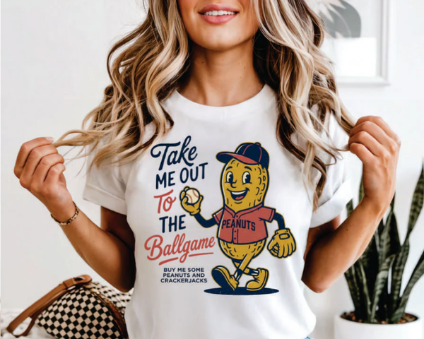 Baseball Take Me Out To The Ballgame DTF Print (TODDLER/YOUTH)