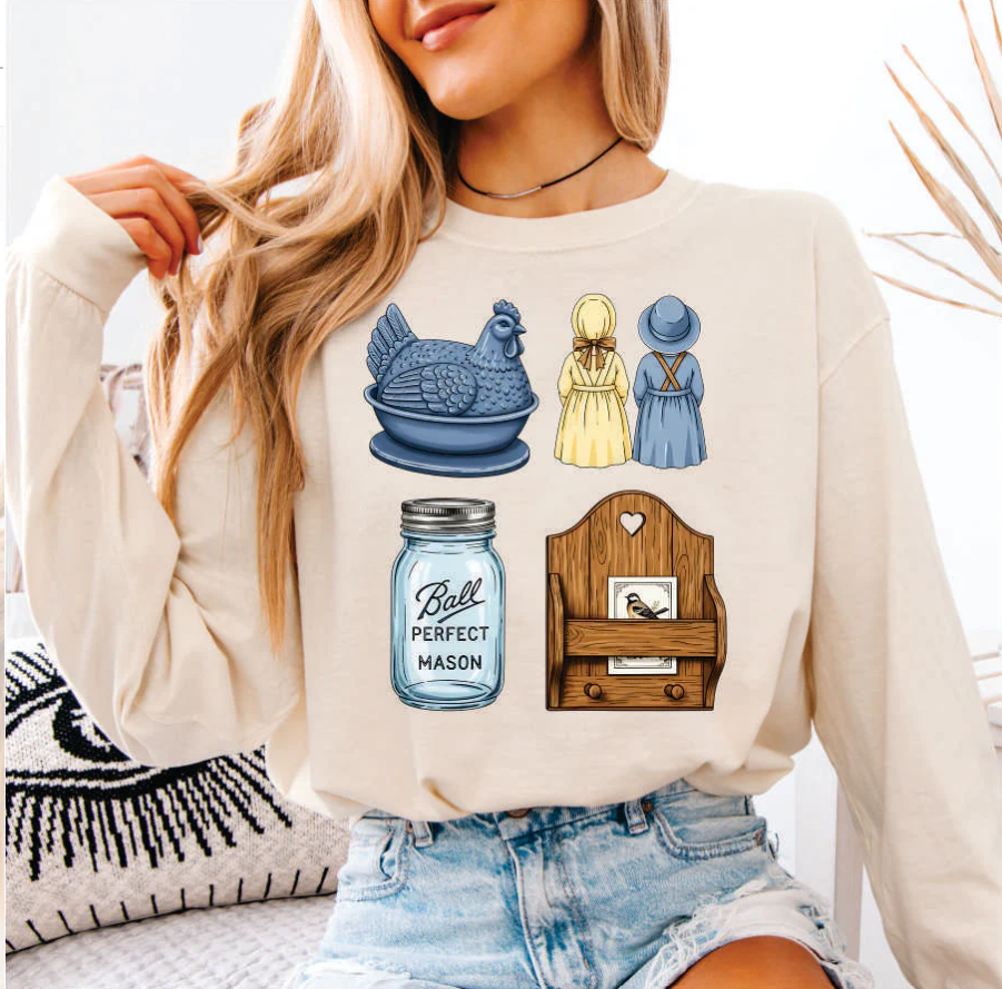 Vintage Thrifted Grandma Core DTF Print