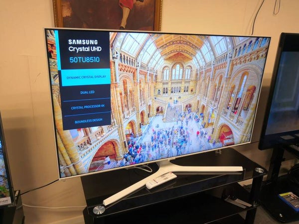 SAMSUNG UE50TU8510UXXU 50" Smart 4K Ultra HD HDR LED TV with Bixby, Alexa & Google Assistant - White