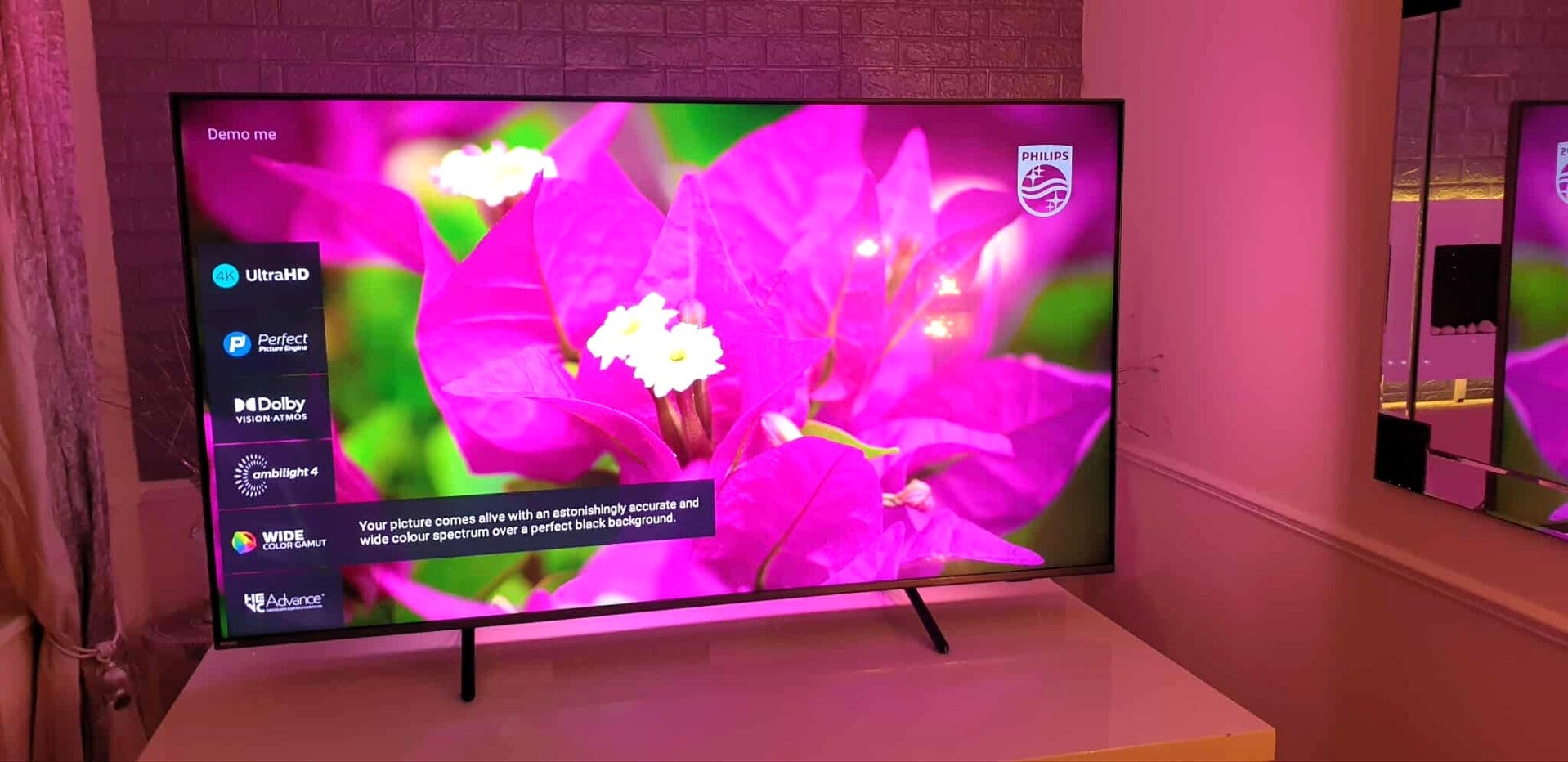 PHILIPS 70PUS9006/12 70" 4K HDR10+ Dolby Vision Android TV with 2.1 HDMI and 4 sided Ambilight