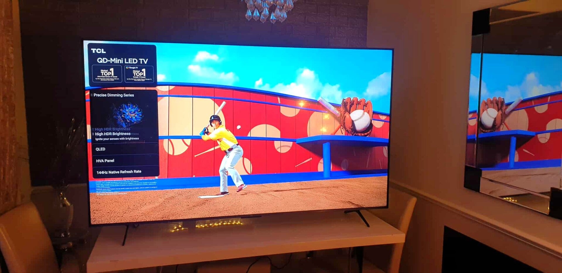 TCL C6K 75" QD-Mini LED 4K HDR10+ DOLBY VISION IQ 144HZ GOOGLE TV