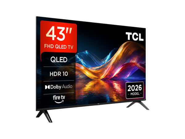 TCL 43V5D 43” QLED FHD HDR10 FIRE TV with HDR Game Mode 2026-27 RRP £239