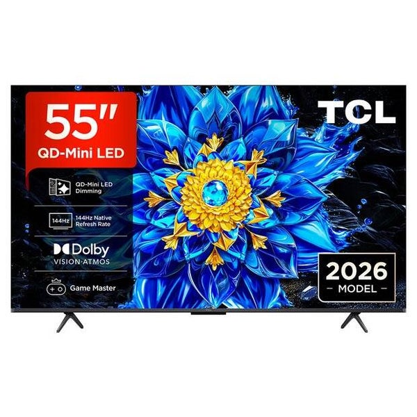 TCL 55P8L 55" MINI LED QLED 4K HDR10+ DOLBY VISION 120HZ GOOGLE TV (2026-27) – RRP £639