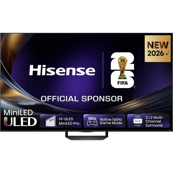HISENSE 55U7STUK 55” 4K MINI LED QLED DOLBY IQ HDR10+ 144HZ SMART TV with Built in Soundbar – RRP £899