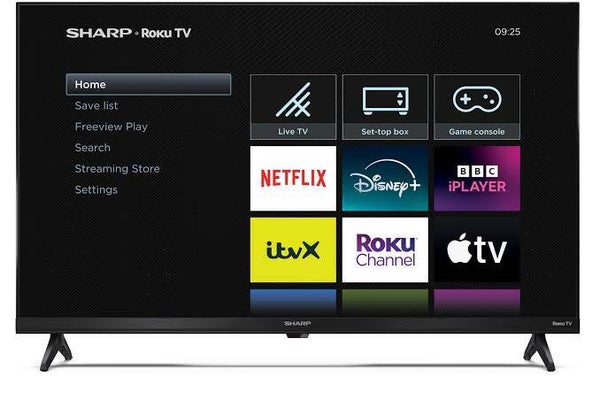 SHARP 32HD2725K 32” HDR10 200 ACTIVE ROKU TV - NEW