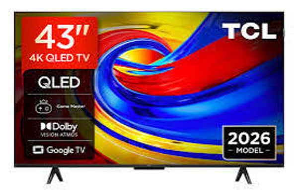TCL 43P7L 43" QLED 4K DILBY VISION HDR10+ GOOGLE TV 2026-27 RRP £349