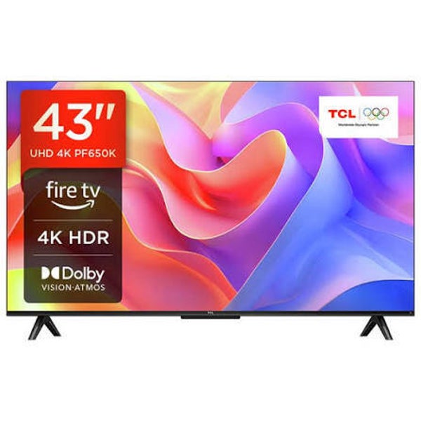 TCL PF650K 43” 4K SMART HDR10 DOLBY VISION FIRE TV with Built in Freely