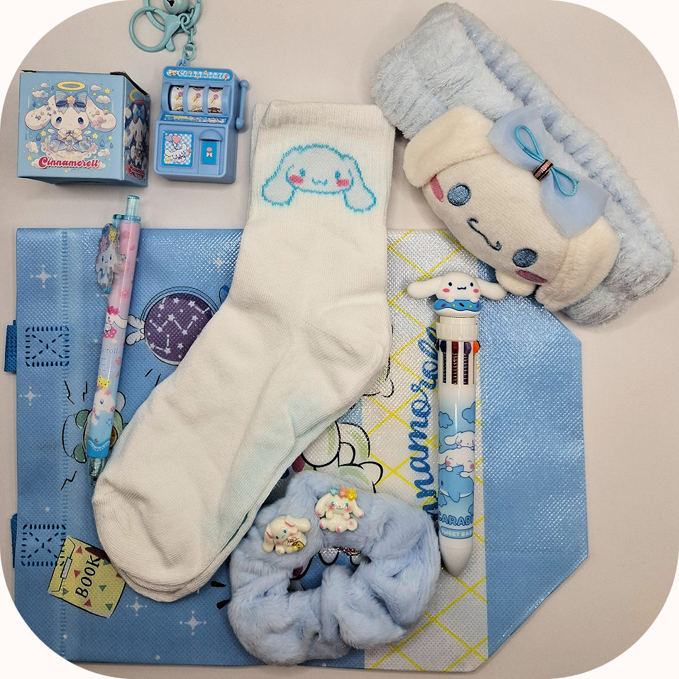 Blue Cloud kawaii set