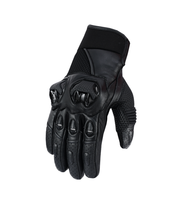 Guantes de Moto de Verano en Cuero y Malla (Unisex)
