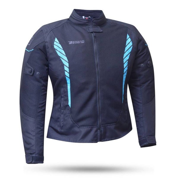 CHAQUETA VERANO MUJER NEGRO, TURQUESA