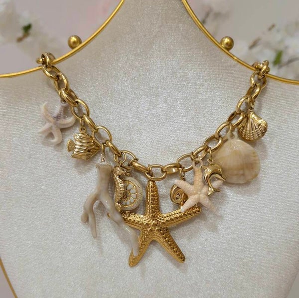 Collier-Lilo-acier-inoxydable-doré