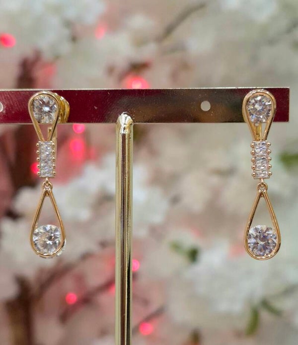Boucles d’oreilles acier inoxydable & cristaux Swarovski – Élégance brillante