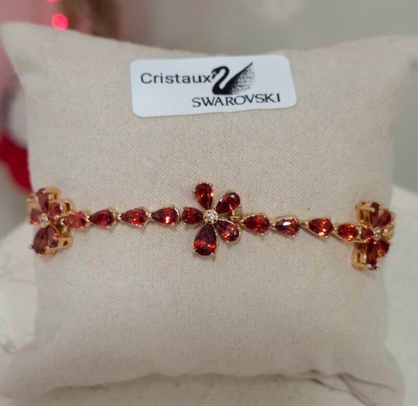 Bracelet en acier inoxydable & cristaux Swarovski