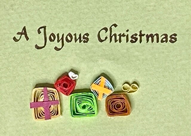 Paper Quilled Card - Xmas