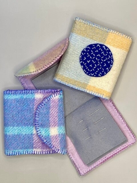 Needle Wraps - Made from Old-Style Woollen Blankets and Hand-Stitched Embroidery