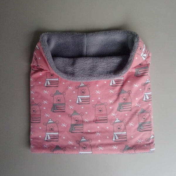 Cirkelsjaal roze beren