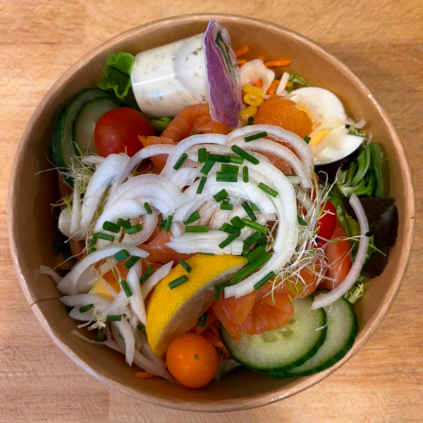 Slaatje Gerookte zalm