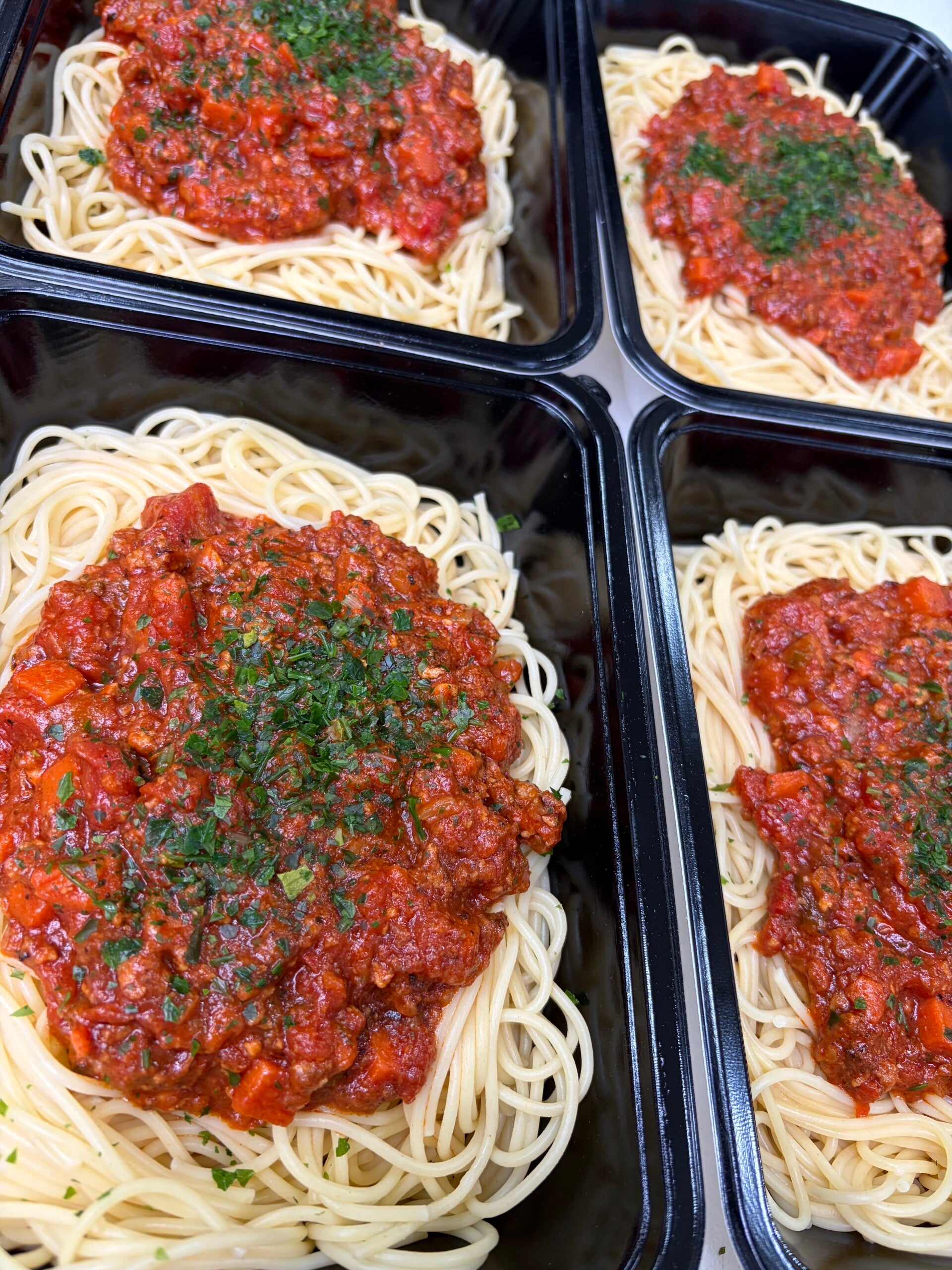 Spaghetti Bolognèse met gruyère