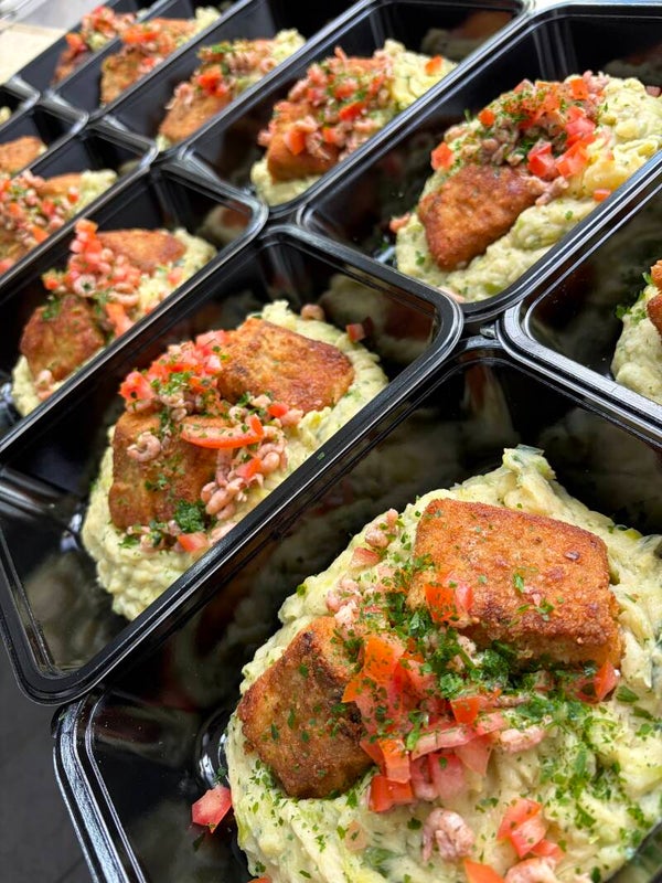 Dagschotel Huisgemaakte Fishsticks van koolvishaasje met preistoemp