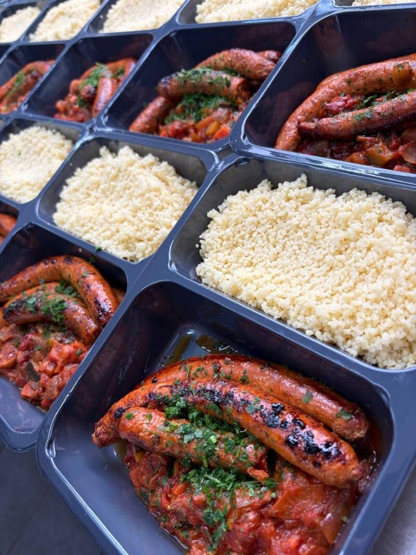 Dagschotel merquez met ratatouille en couscous