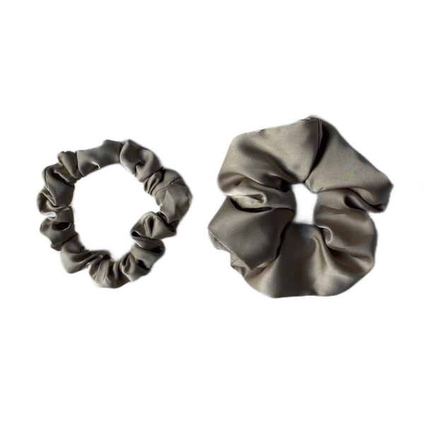Chouchou en satin - Champagne