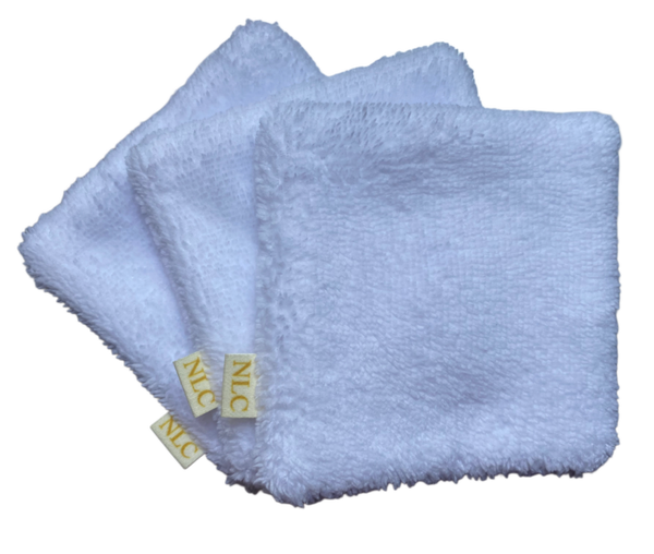 Lingettes en éponge bambou - Blanc
