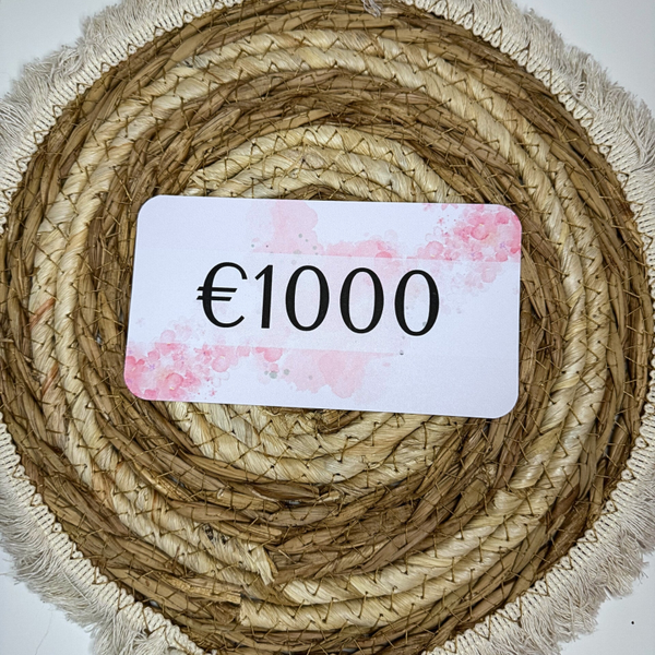 Placeholder €1000 Pink A6