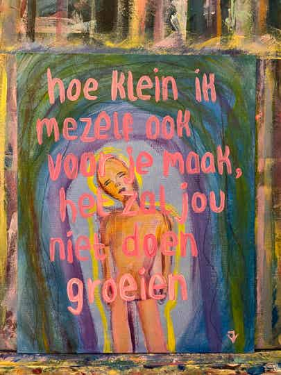 Hoe klein ik mezelf ook maak