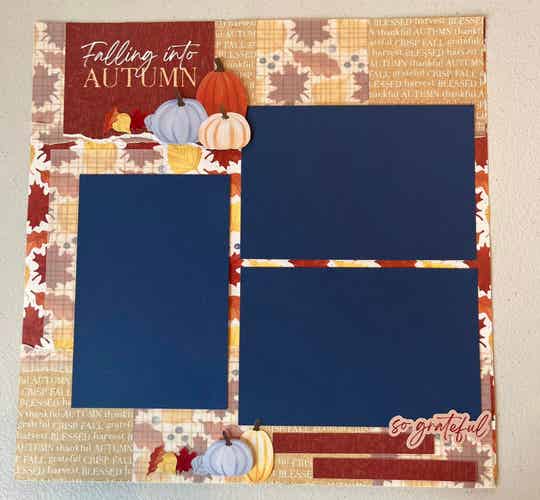Autumn Premade Scrapbook Page