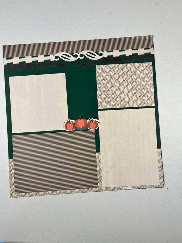 Fall Premade Scrapbook Layout