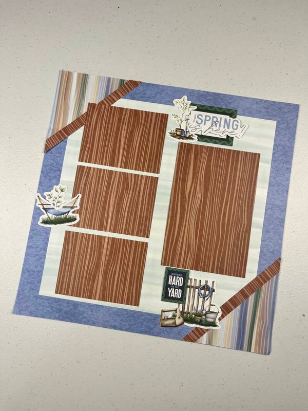 Getting Outside Premade Scrapbook Layout