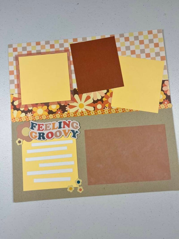 Retro Premade Scrapbook Layout