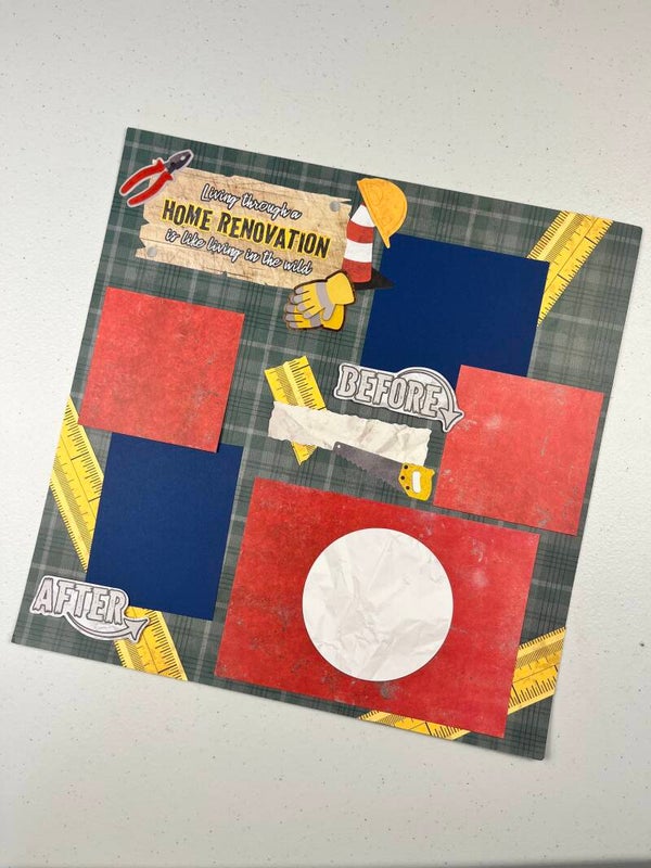 Riveting Premade Scrapbook Page