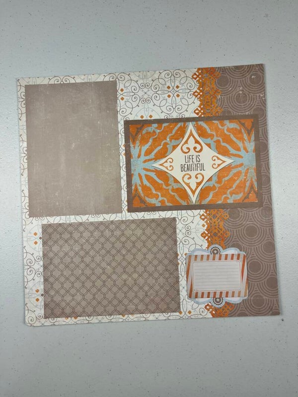 Vintage Chic Premade Scrapbook Layout