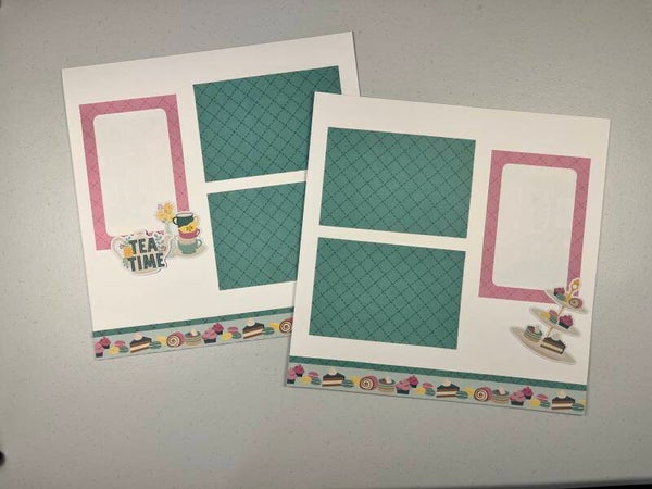 Hello Lovely Double Page Premade Scrapbook Layout