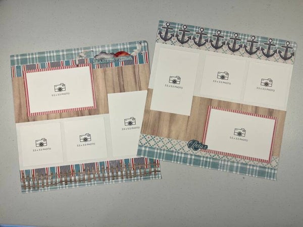 Coastal Shore Double Page Premade Scrapbook Layout