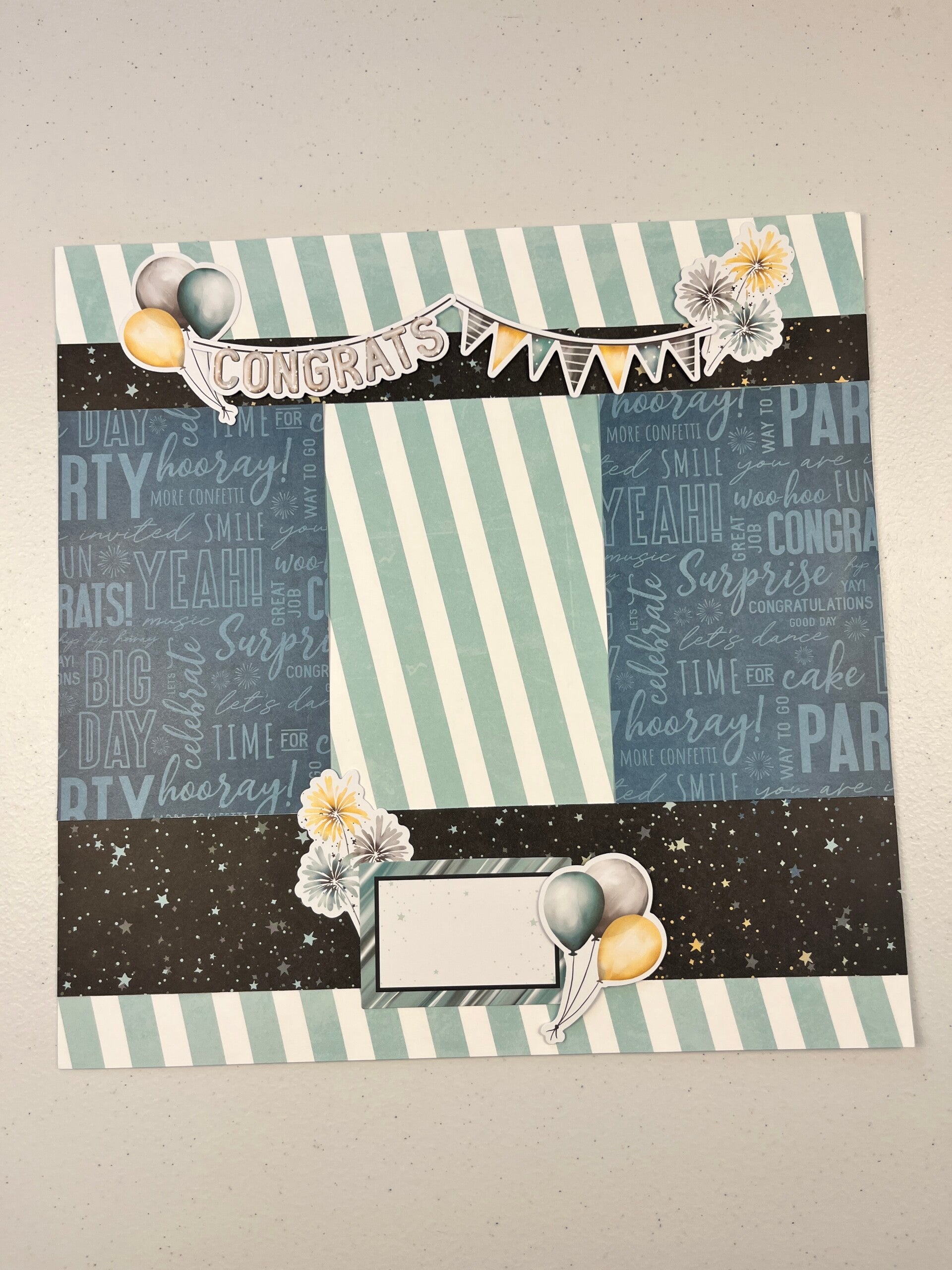 Celebrate Premade Scrapbook Layout