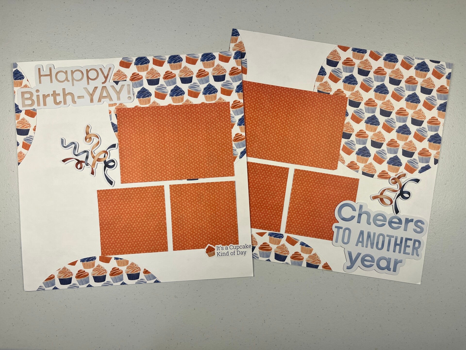 Birthday Jubilee Double Page premade Scrapbook Layout