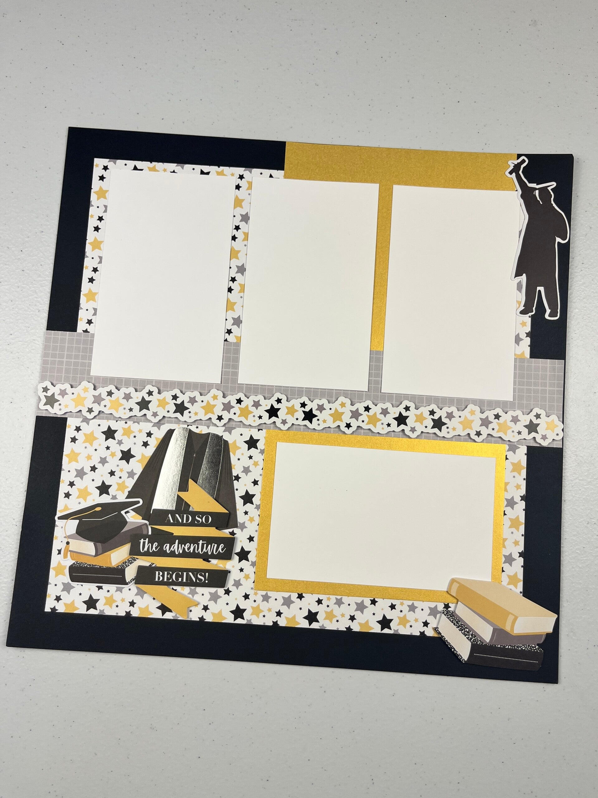You Graduated premade Scrapbook Layout