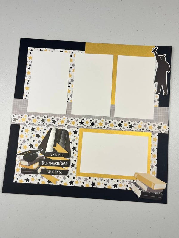 You Graduated premade Scrapbook Layout