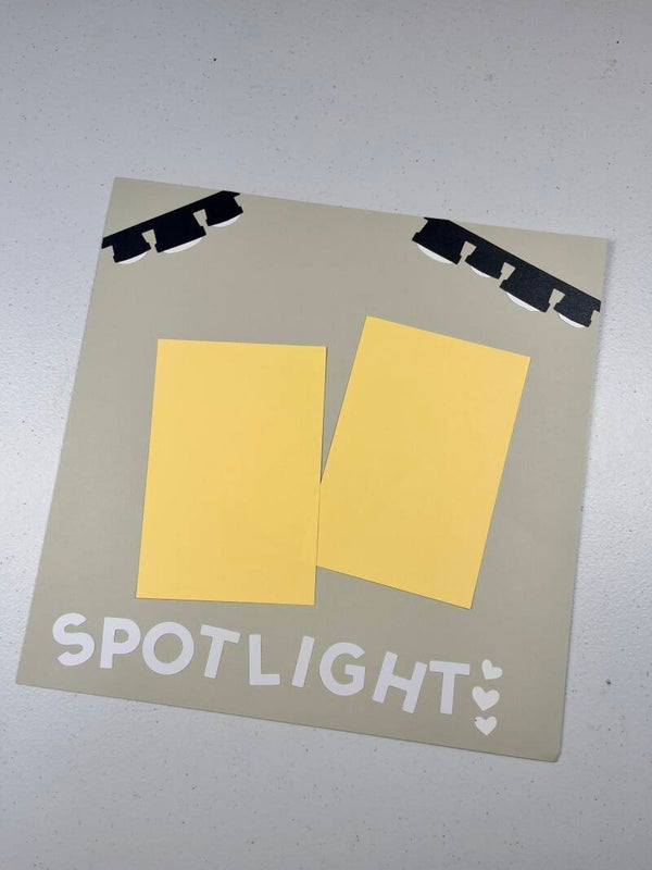 Spotlight premade Scrapbook Layout